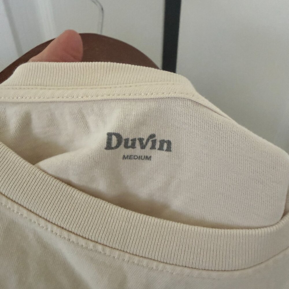 Duvin Men's Short Sleeve Tee- M- Rainbow/Palm Tree/Sun- Cream/Multicolored - Picture 6 of 6